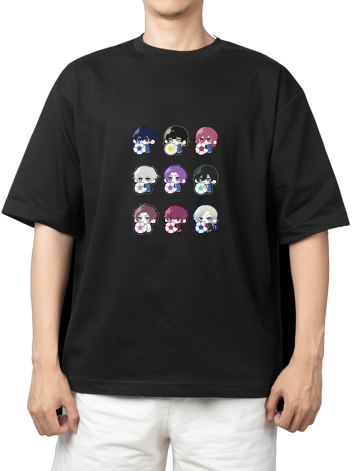 blue lock t- shirt One Size Black 15