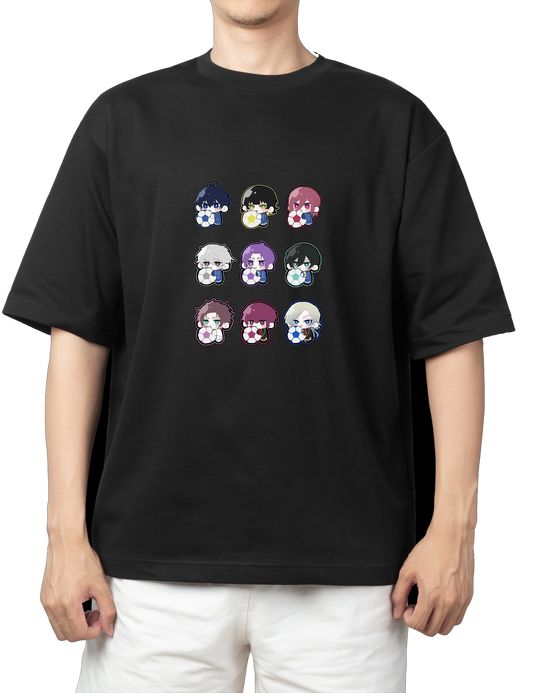 blue lock t- shirt One Size Black 15