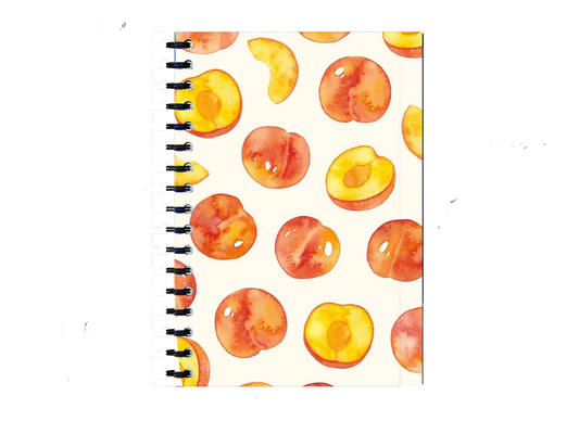 Notebook Watercolor peach seamless 15