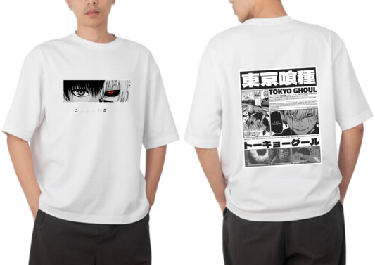 Tokyo ghoul t- shirt One Size White Back 15