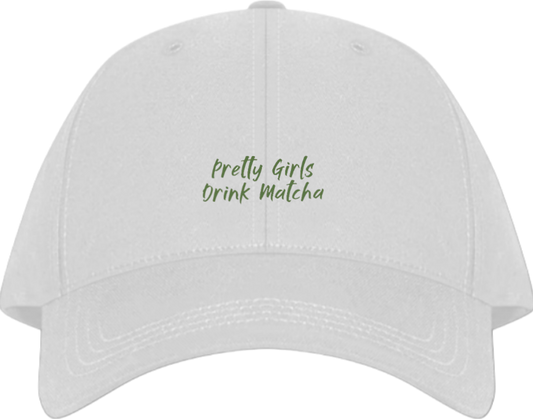 Pretty Girls Drink Matcha Baseball cap White 154