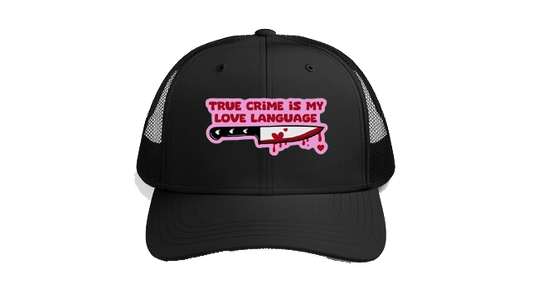 Baseball cap Black TRUE CRIME IS MY LOVE LANGUAGE 206