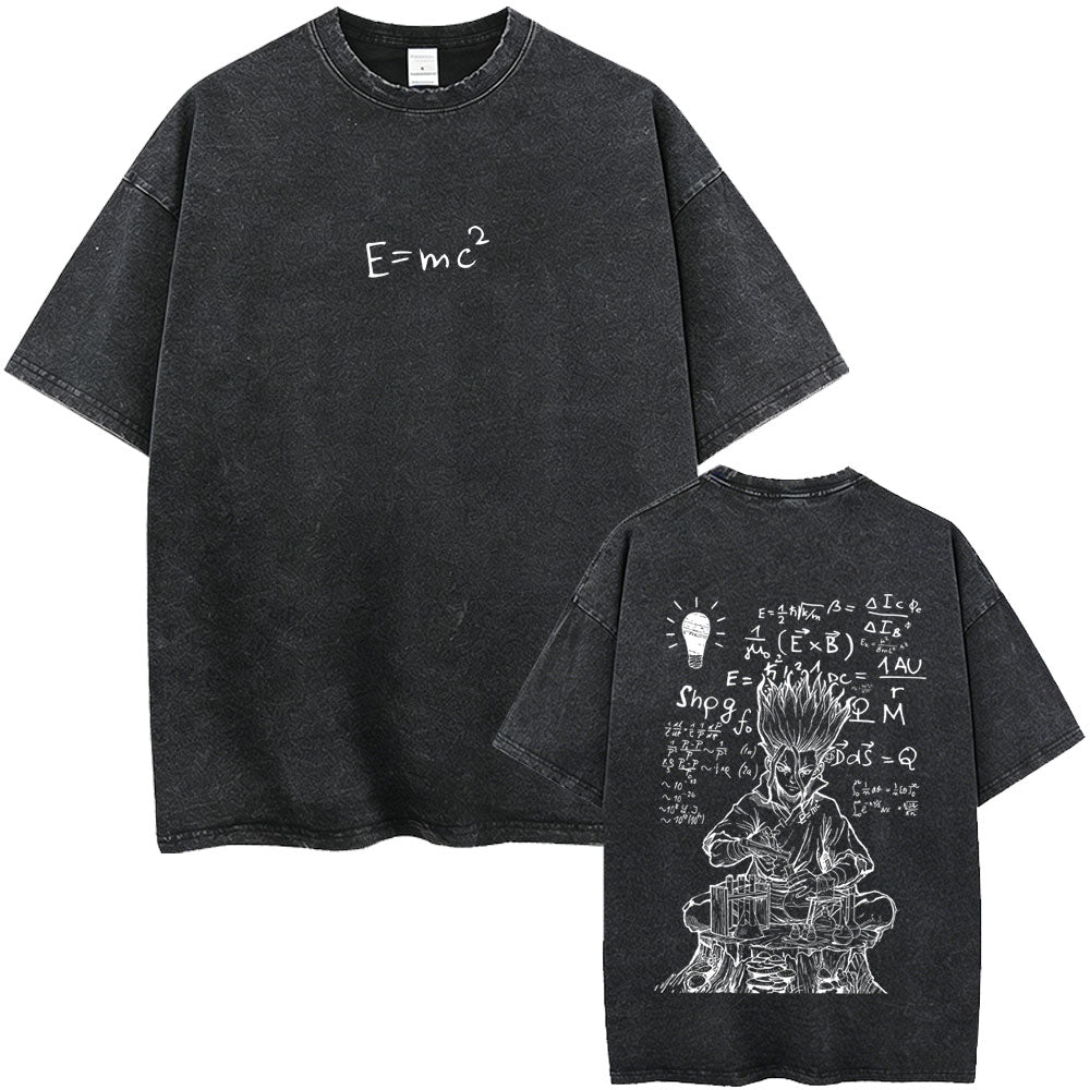 Dr. STONE T-Shirt Oversized Washed Back 1