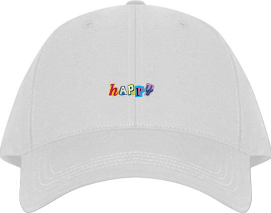happy Baseball cap White 162