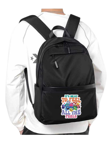 It's okay to feel all the feels School Back bag bag 16