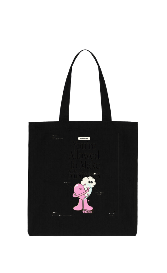 You're Allowed To Make tote bag Black 16