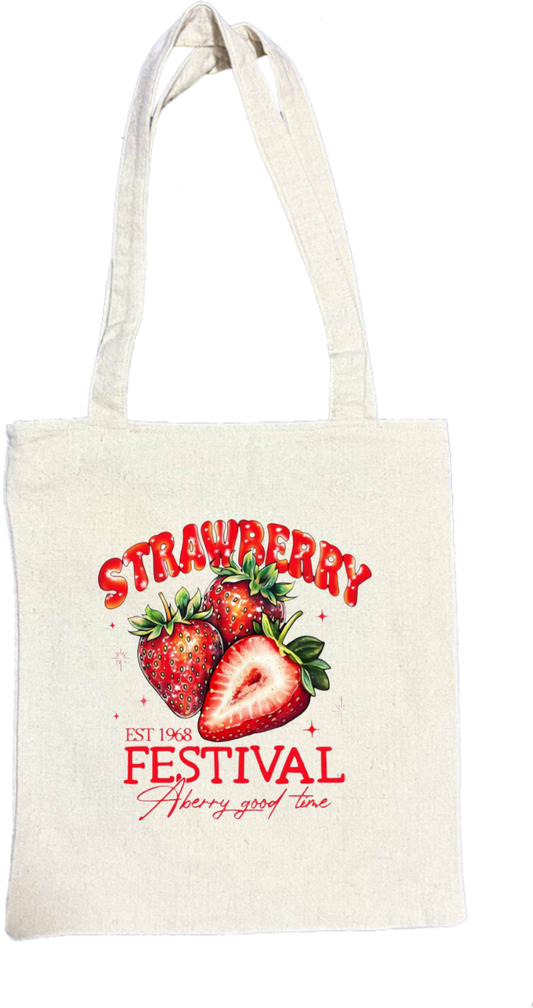 STRAWBERRY tote bag beige 16