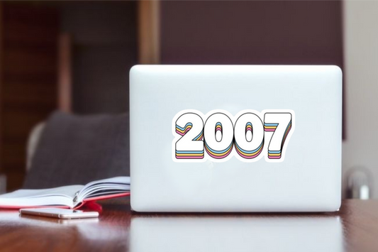 age Laptop Sticker 2007