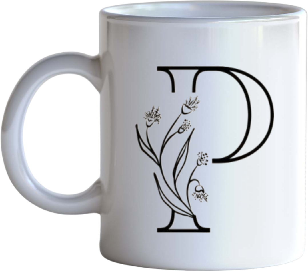 vector letter Mug P 16