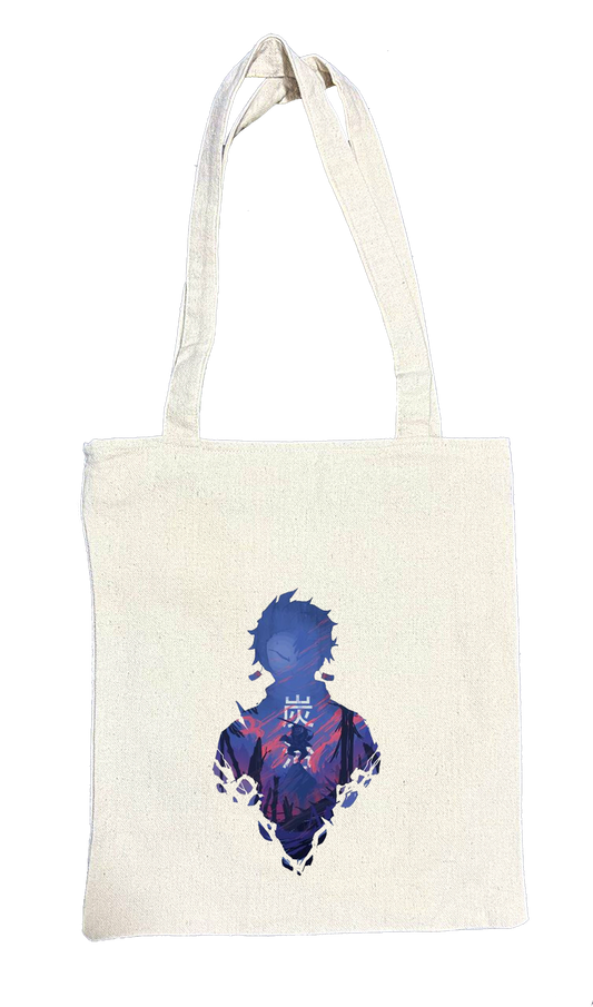 Anime Demon slayer nezuko tanjiro tote bag Beige 16