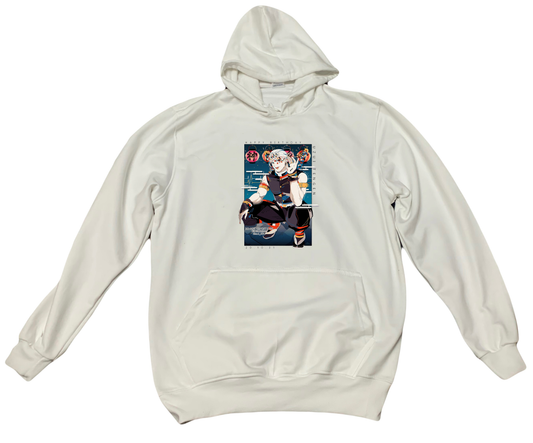 Anime Demon slayer nezuko tanjiro Oversize Hoodie White 16