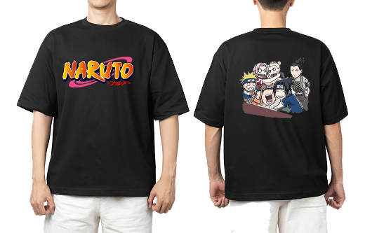 Naruto Shippuden t- shirt One Size Black Back 16