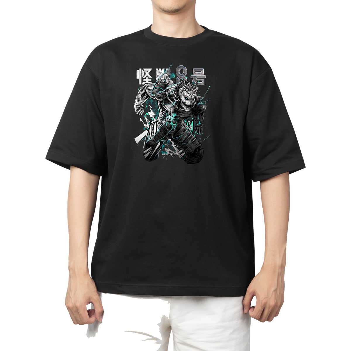 Kaiju No. 8 t- shirt Over Size Black 16