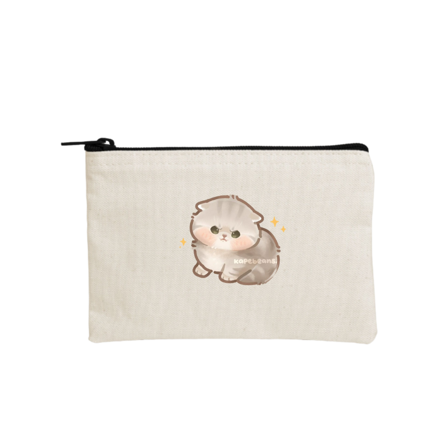 cat wallet pencil case Beige 16