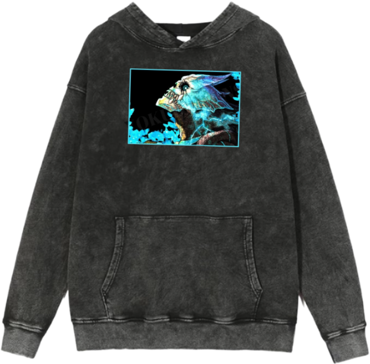 Kaiju No. 8 Over Size hoodie Washed 16