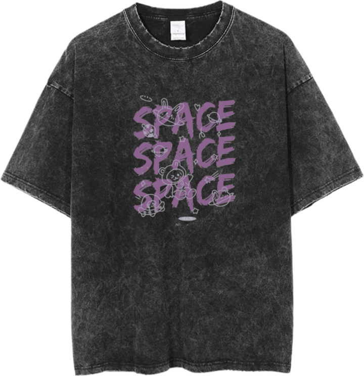 names t- shirt One Size Washed SPACE 16