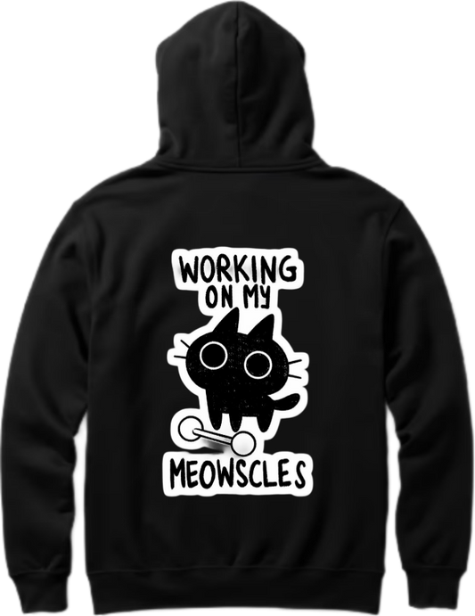 workout gym pilates Oversize Hoodie Black Back 16