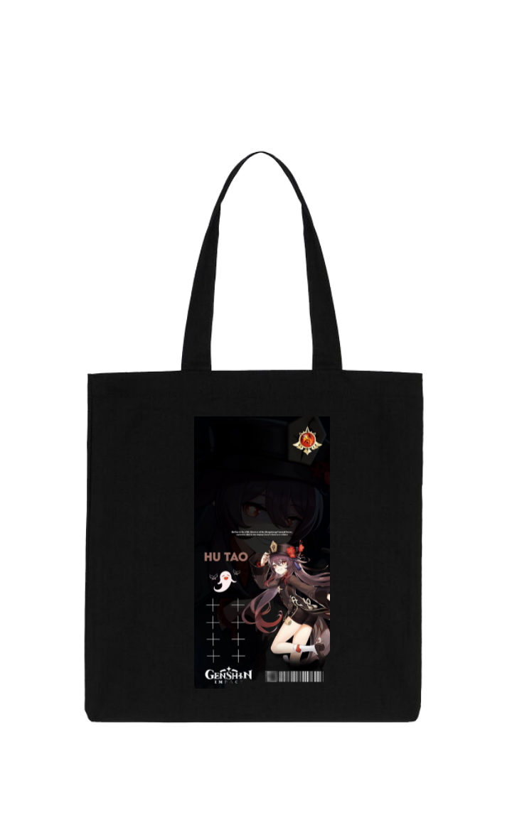 Genshin Impact Hu Tao tote bag Black 16