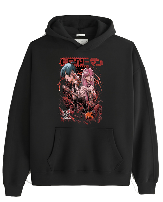 Chainsaw Man One Size hoodie Black 15