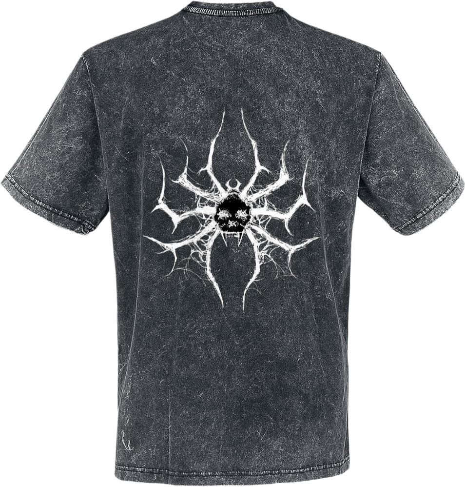 Goth t- shirt Washed Back 16