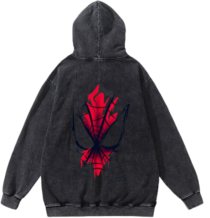 Spiderman One Size hoodie Washed Back 16