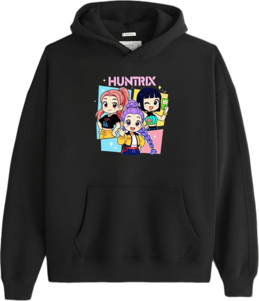 Hunterix kpop Oversize  Hoodie Black 16