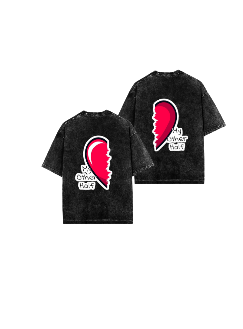 VaIentine coupIe One Size t- shirt Washd Cables 16