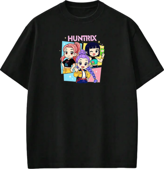 Hunterix kpop  t- shirt Black 16