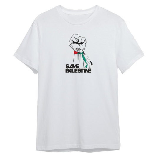 Palestine t- shirt fat White 21