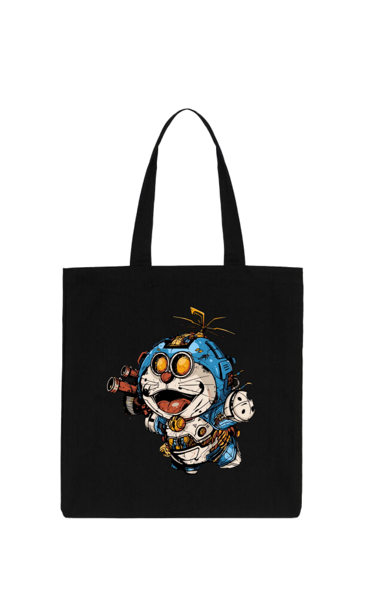 Doraemon tote bag Black 1