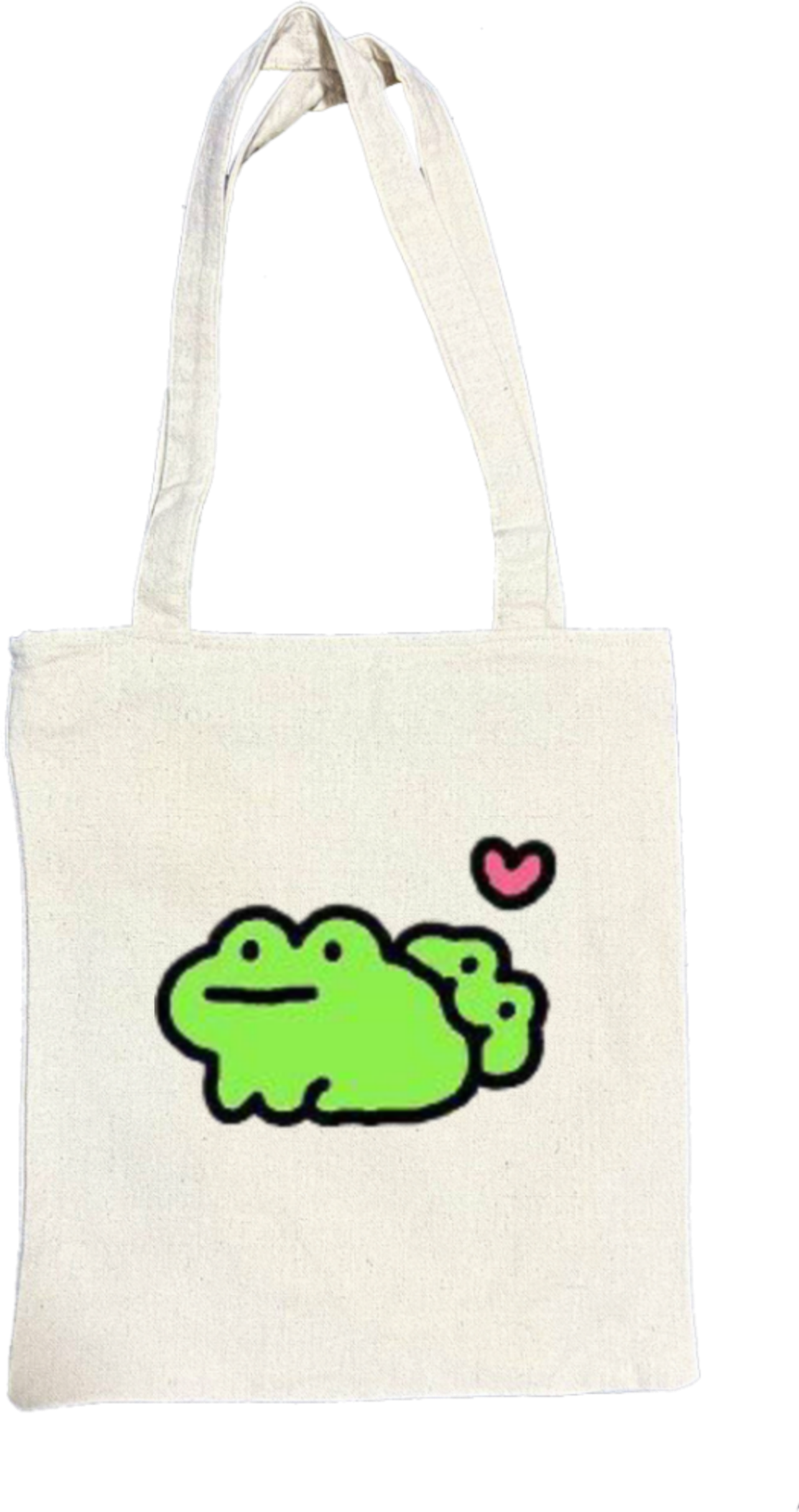 Frog tote bag beige 16