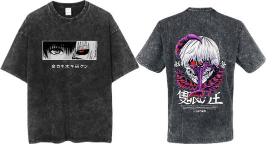 Tokyo ghoul t- shirt One Size Washed Back 16