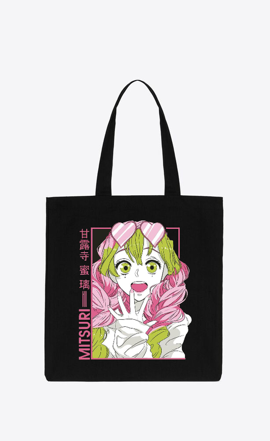Anime Demon slayer nezuko tanjiro tote bag Black 16