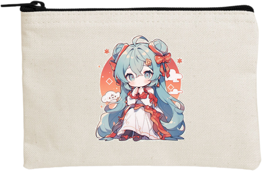 miku pencil case Beige 16