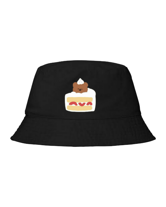 bear Bucket hat Fishman hat cap Black 17