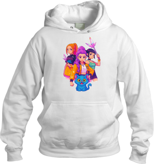 Hunterix kpop Oversize  Hoodie White 16