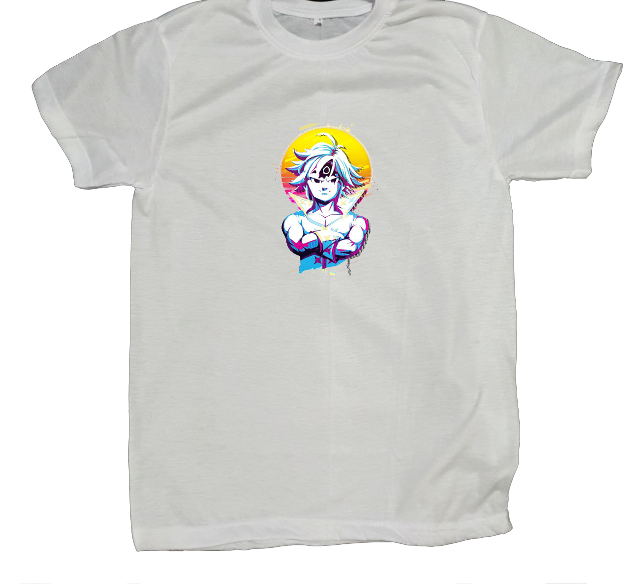 Anime Nanatsu no taizai seven deadly sins One Size t- shirt White 17