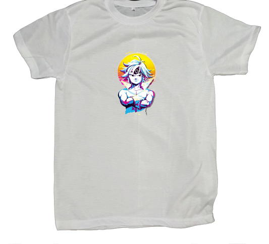 Anime Nanatsu no taizai seven deadly sins One Size t- shirt White 17