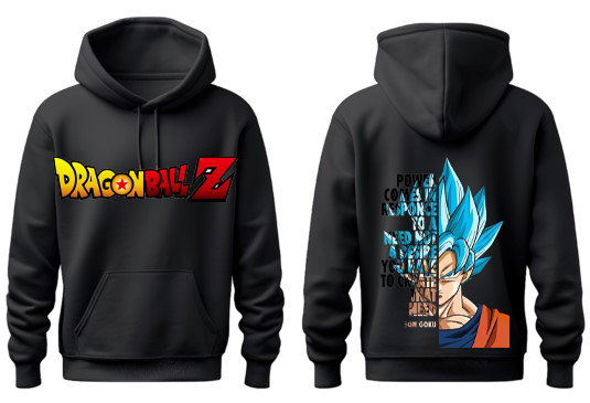 Dragon Ball One Size hoodie Black Back 16