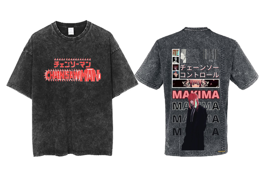 Chainsaw Man t- shirt One Size Washed Back 14