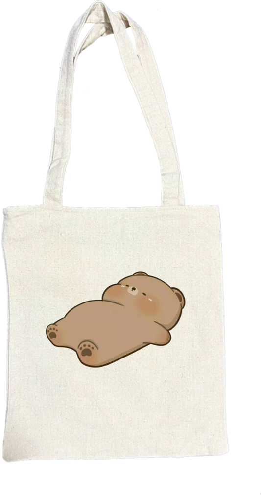 bear tote bag Beige 16