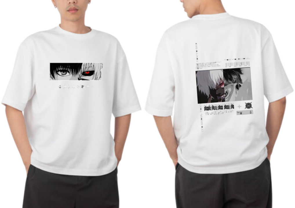 Tokyo ghoul t- shirt One Size White Back 16