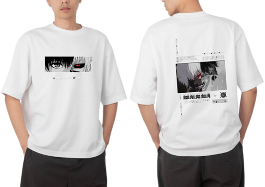 Tokyo ghoul t- shirt One Size White Back 16