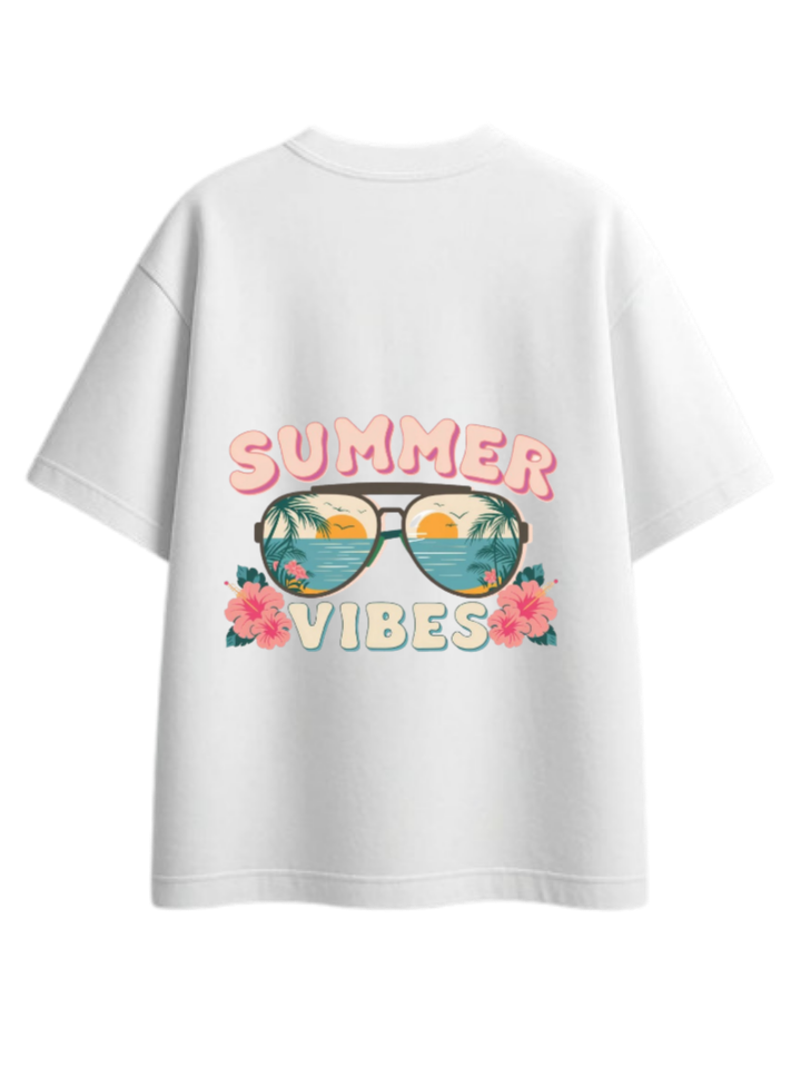 Summer Vibes t- shirt White Back 16