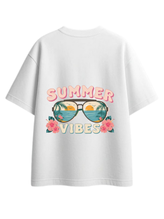 Summer Vibes t- shirt White Back 16