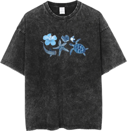 Summer Vibes One Size t- shirt Washed 16