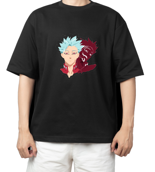 Anime Nanatsu no taizai seven deadly sins One Size t- shirt Black 16
