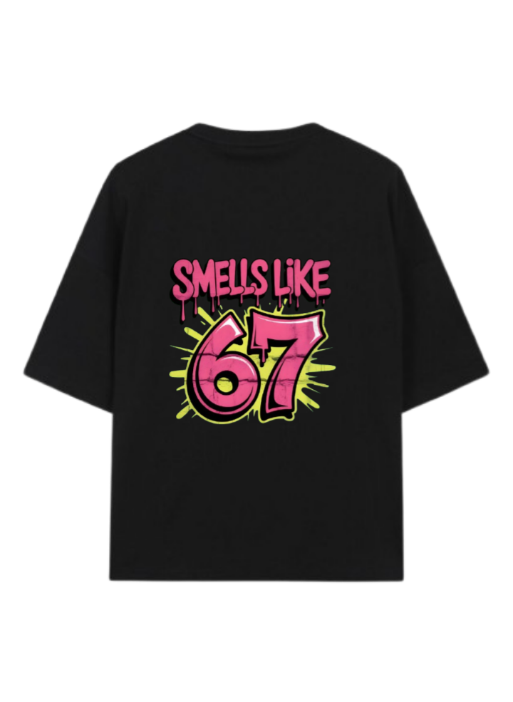 67 designs One Size t- shirt Black Back 16