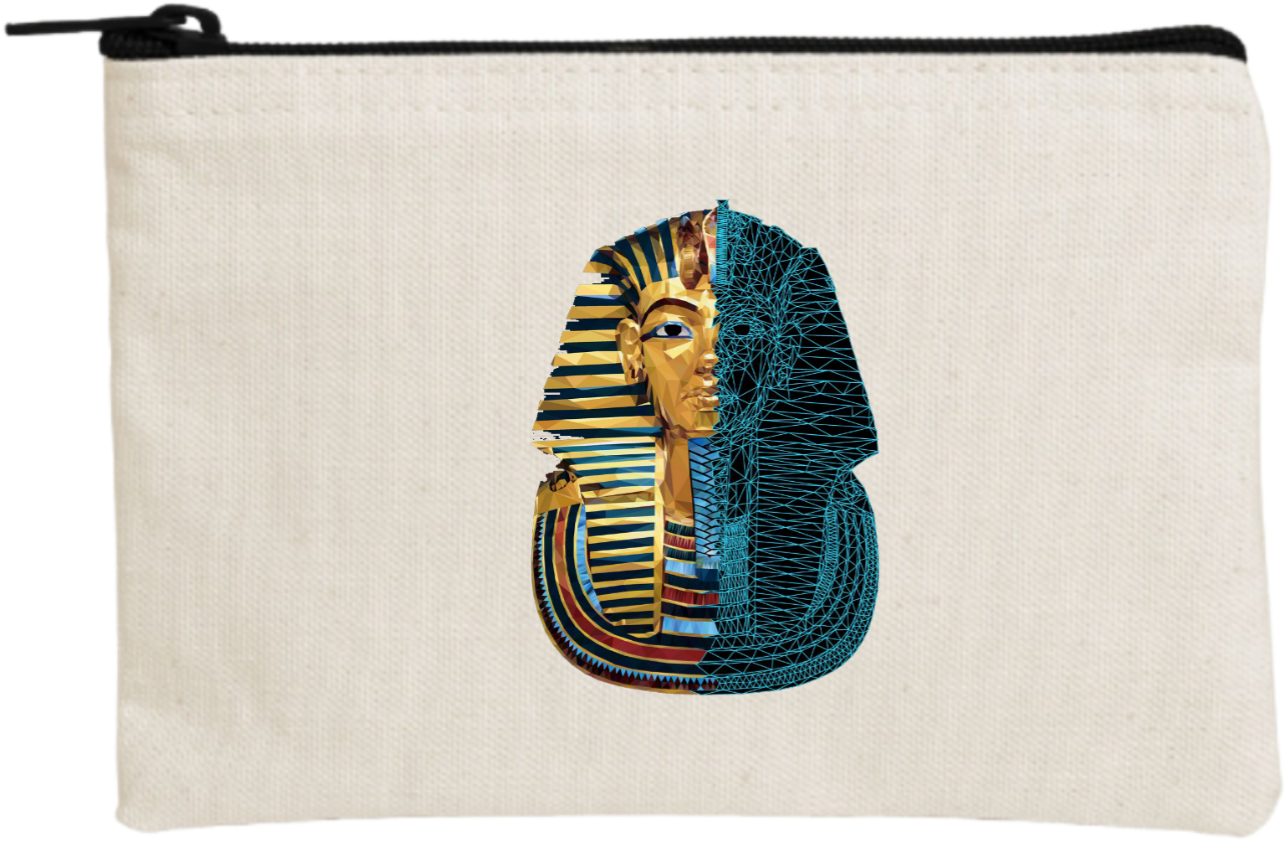 Egypt wallet pencil case Beige 16