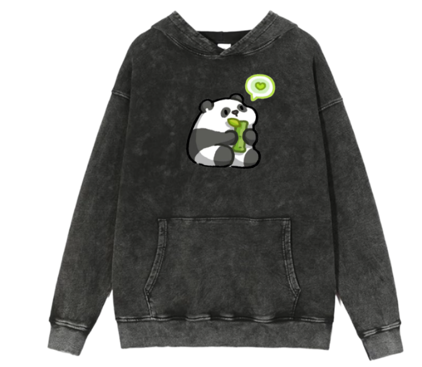 PANDA Oversize Hoodie Washed 16